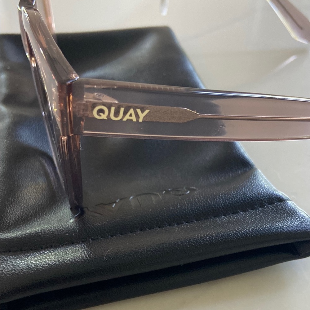 Quay Australia Pink and Tan Cat-Eye Sunglasses - Picture 2 of 15